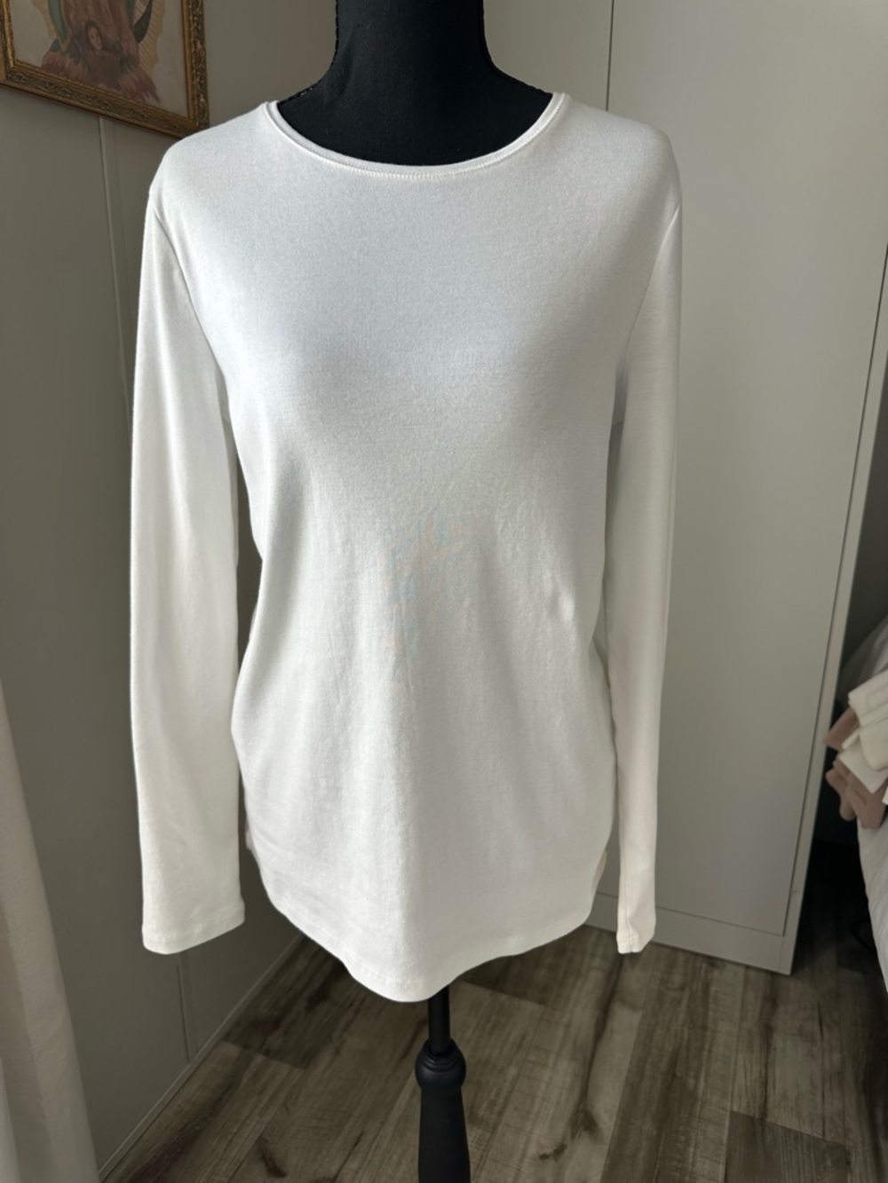 Talbots White Crewneck Tee